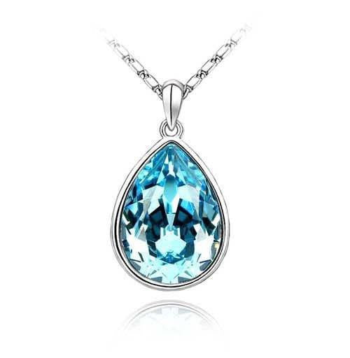 Perfect Drop - Silver Plated Water Droplet Necklace