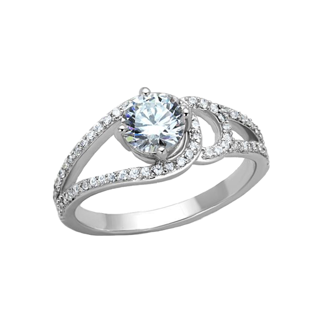 Women's High Polished Stainless Steel Ring