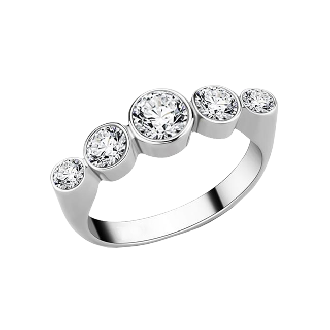 Women's High Polished Stainless Steel Ring