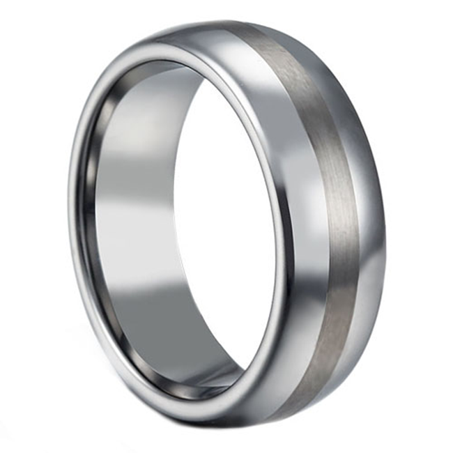 El Mirage - Men's Titanium Ring with Two Tone Finish