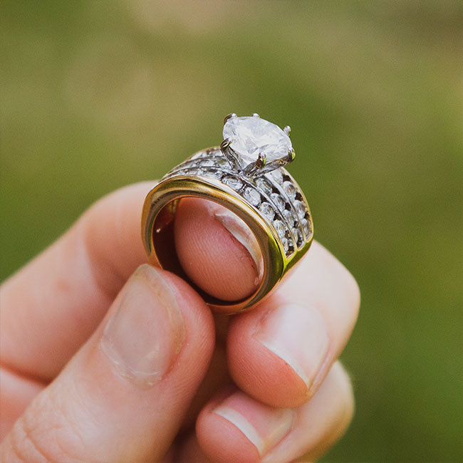 Euphoria - A Mesmerizing Women's Statement Ring With A Cubic Zirconia 3 CT. Eq. Stone