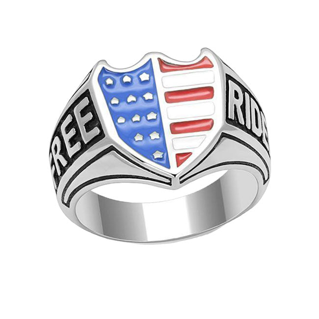Free Rider - Men's High Polished Stainless Steel Ring