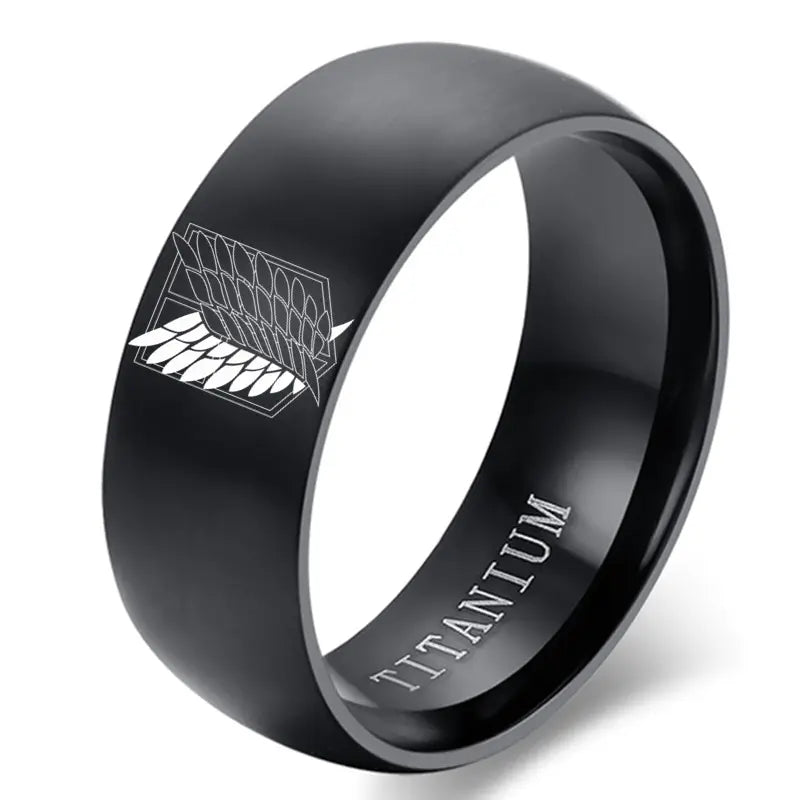 The Titan - Men's 8mm Black Silicone Ring
