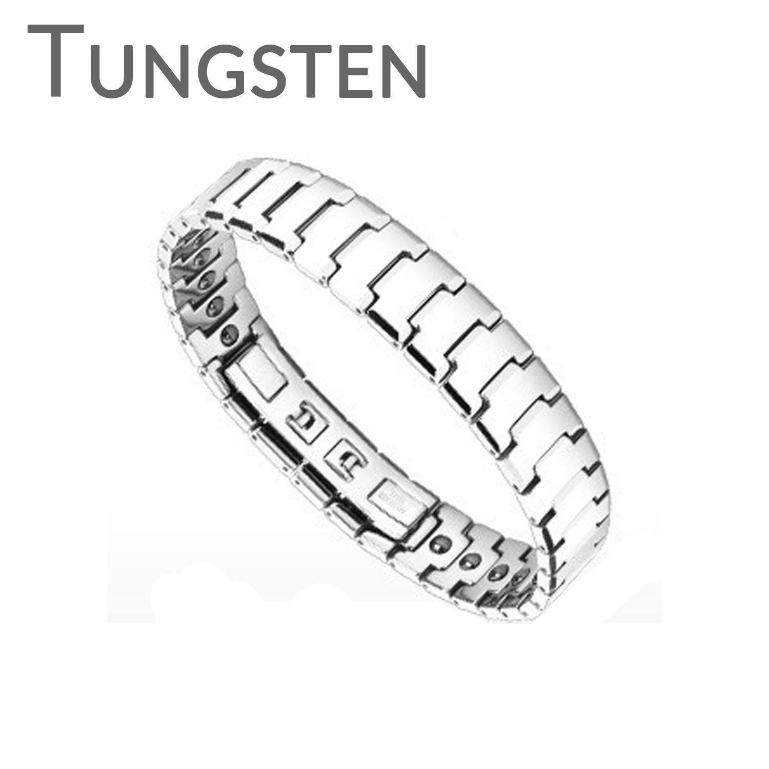 Paramount - Tungsten Carbide Flat Faceted Handsome Bracelet