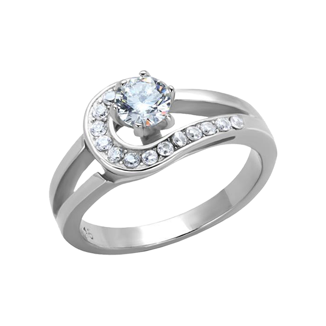 An Elegant Women's Stainless Steel Ring