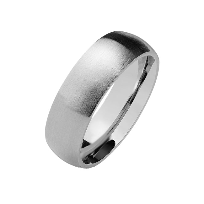 Matte Romance 6mm - Matte Finish Dome Stainless Steel Band