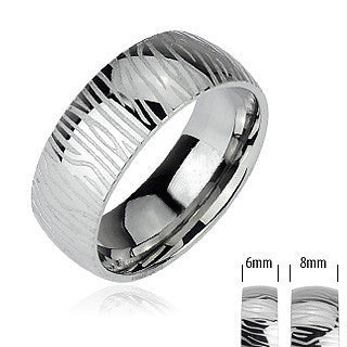 Silver Tiger - FINAL SALE Bold and Powerful Look Stainless Steel Natural Design Ring