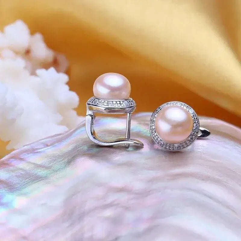 Perfect Pearl - Elegant Stud Earrings