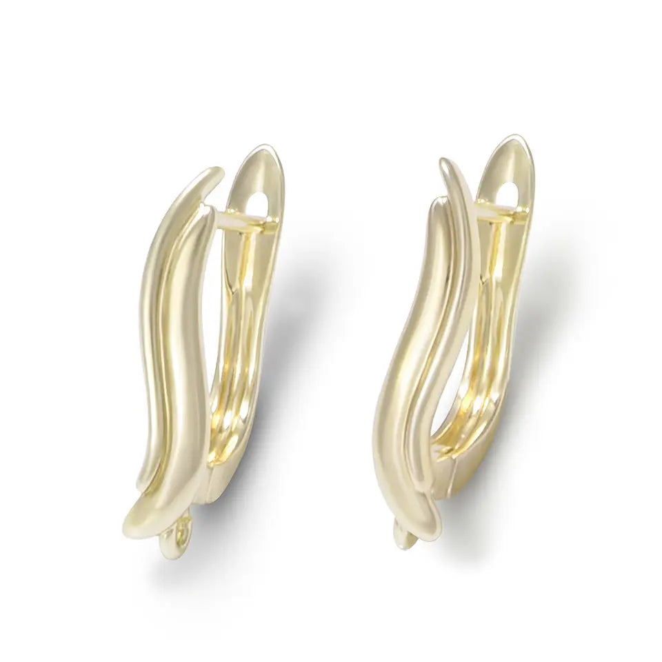 Pure Sparkle - Classic Rhodium Plated Brass CZ Stud Earrings