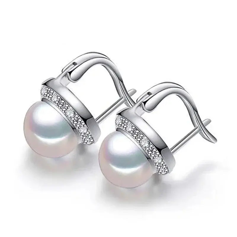 Perfect Pearl - Elegant Stud Earrings