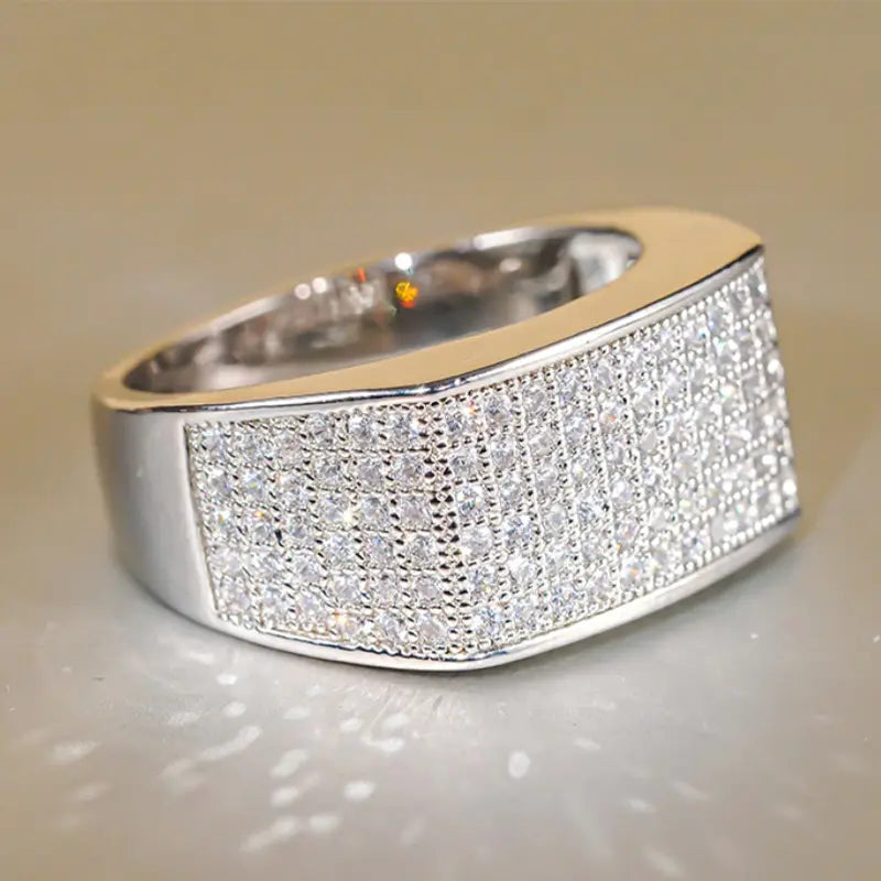 Cynthia - A Timeless Rhodium Plated Women's Ring With A Cubic Zirconia 1 CT. Eq. Stone