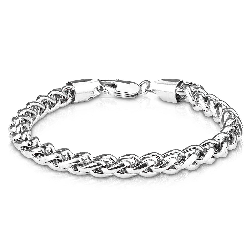 Silver Spiga Chain Bracelet