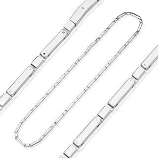 Silver Rush - Exquisitely Crafted Luxury Box Link Stainless Steel Necklace