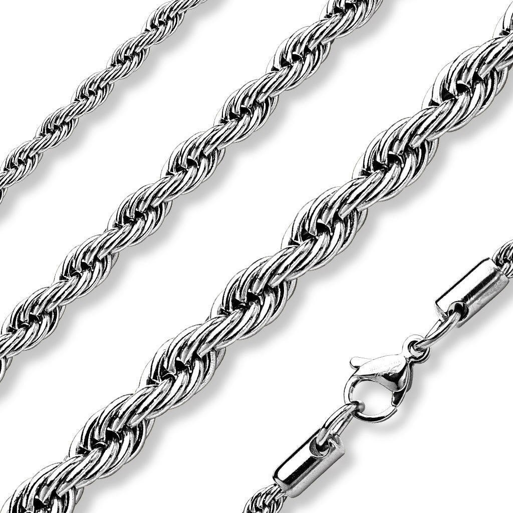 Collana - Italian Rope Chain Stainless Steel Necklace