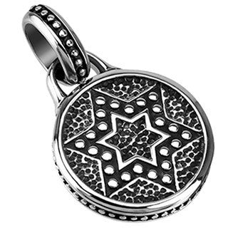 David Coin - Stainless Steel Star of David Pendant