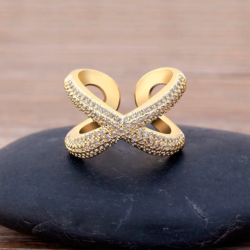 Elaine - Women's High Polished Stainless Steel Ring with 1.6 CT. Eq. AAA Grade CZ Square Cut Stone