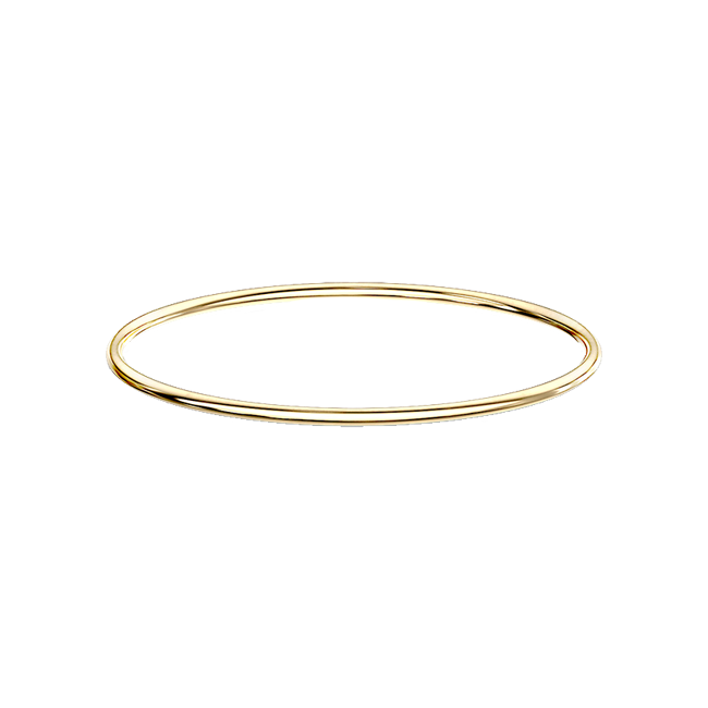 Simply Gold Bangle - Simple Stainless Steel IP Bangle Bracelet