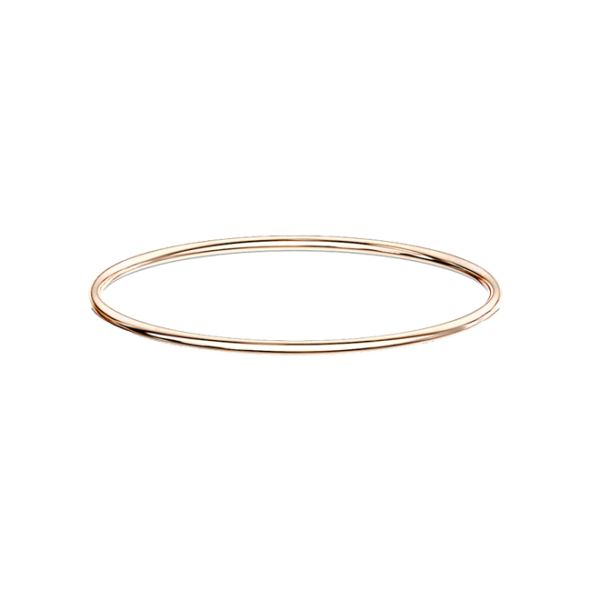 Simply Rose Gold Bangle - Simple Stainless Steel IP Bangle Bracelet
