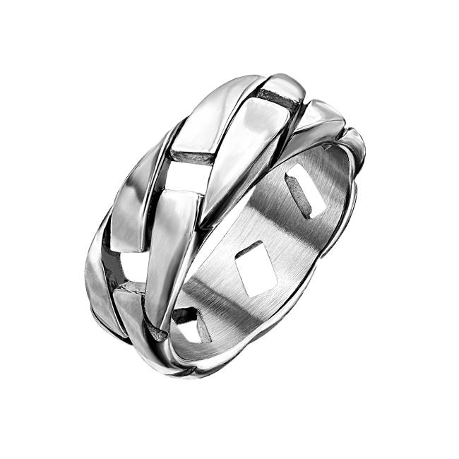 Steel Magnum - Men's Chain Link Stainless Steel Ring