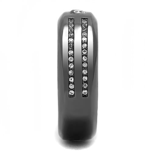 To The Nines - Men's Stainless Steel Gun IP CZ Ring