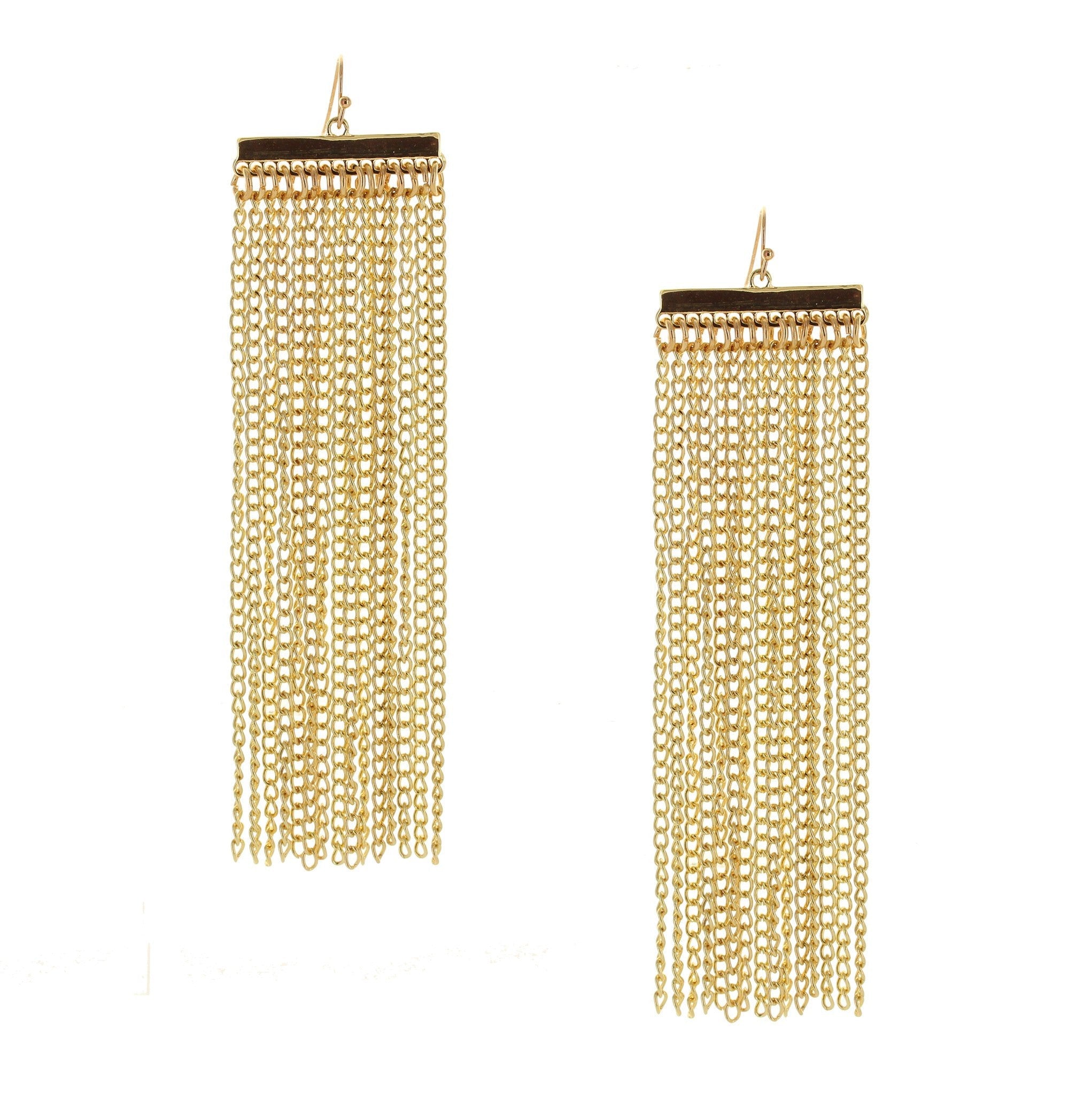 Olivia Welles - Metal Waterfall Earrings