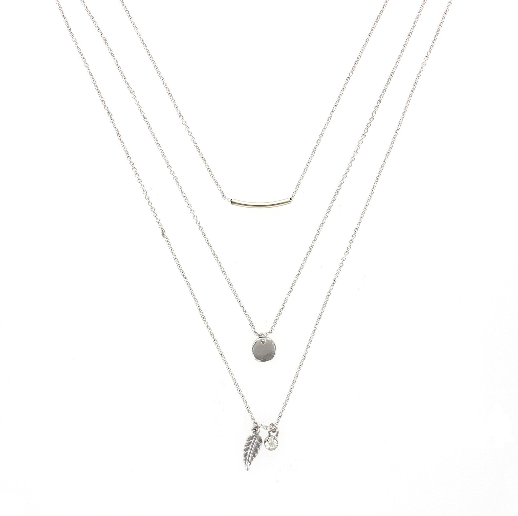 Sparkling Sage - Layered Mixed Tassel Necklace