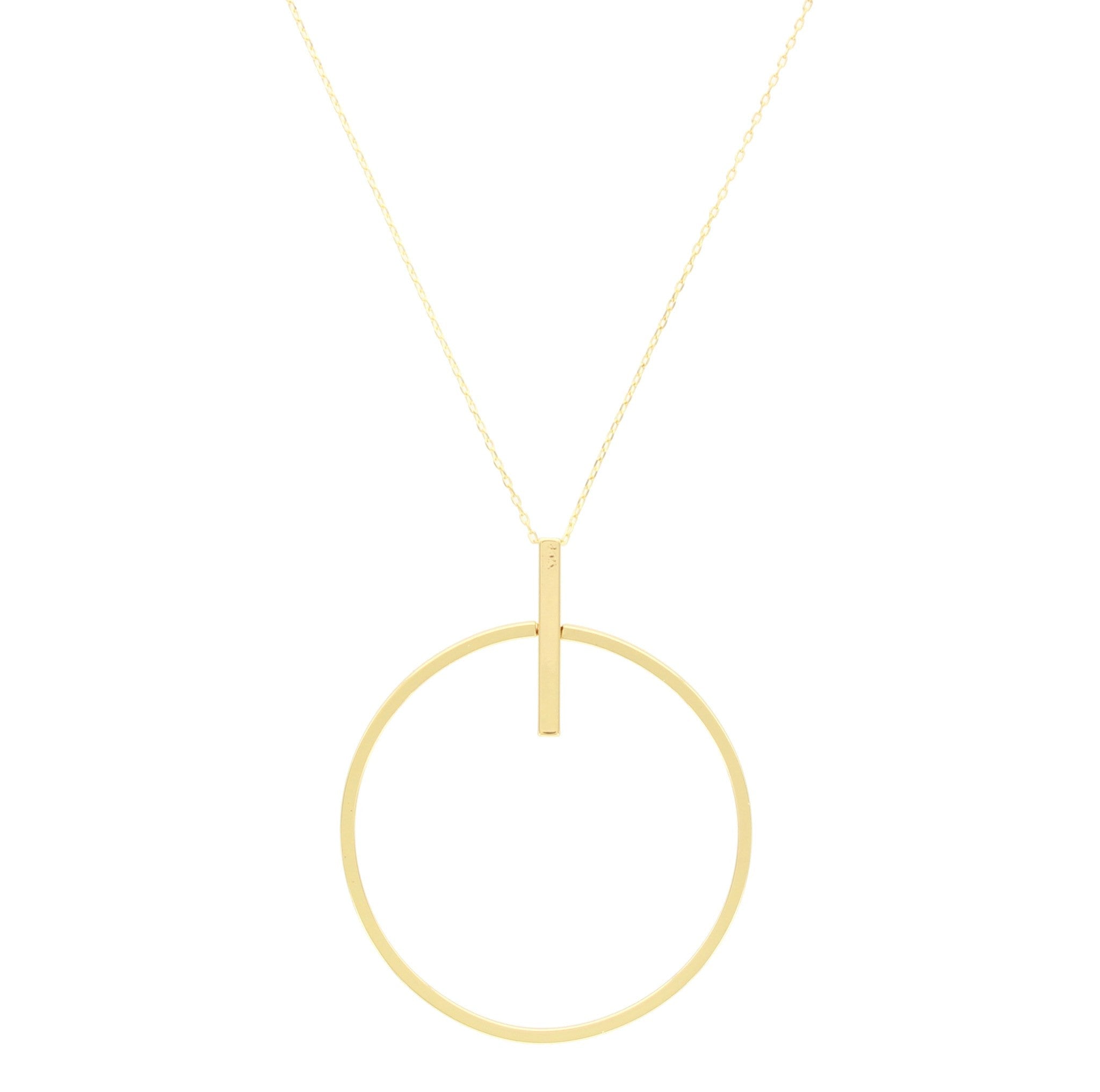 Sparkling Sage - Detailed Cutout Circle Pendant Necklace