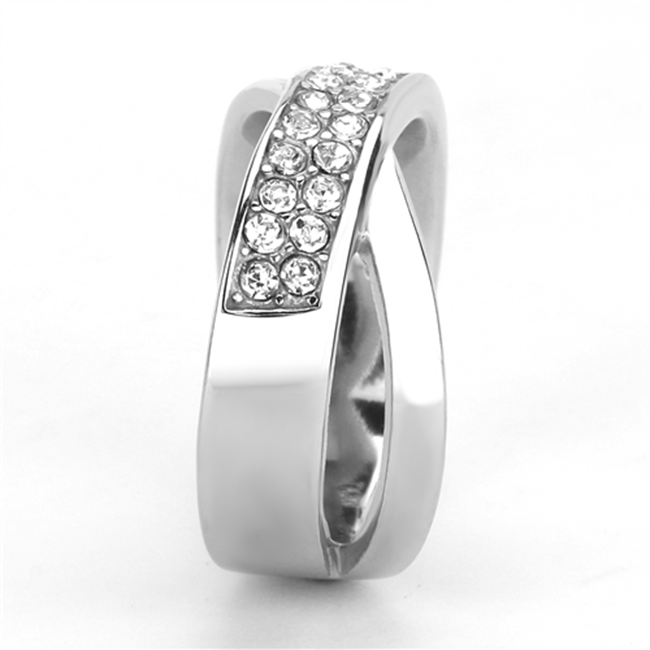 Winslet - A Beautiful Women's Stainless Steel CZ Statement Ring