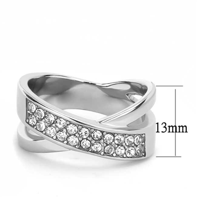 Winslet - A Beautiful Women's Stainless Steel CZ Statement Ring