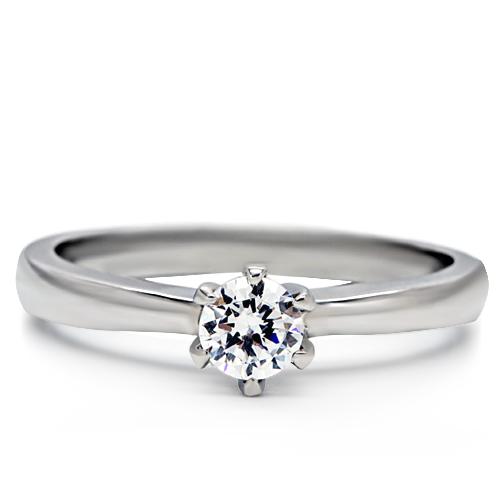 One and Only - Stainless Steel Clear Solitaire CZ Ring