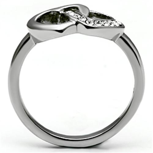 You And I - Stainless Steel Women's Intertwined Hearts Ring