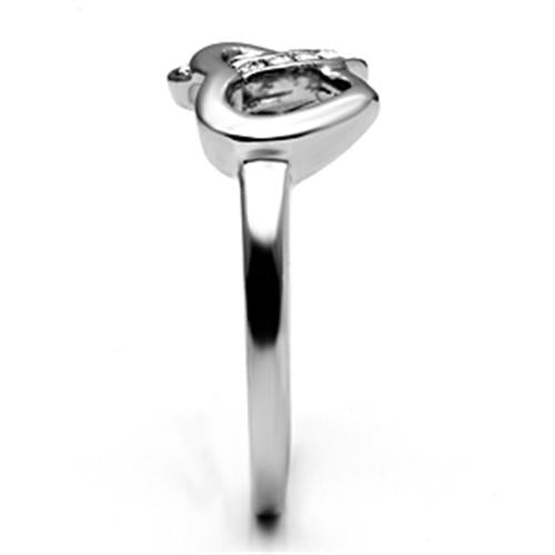 You And I - Stainless Steel Women's Intertwined Hearts Ring
